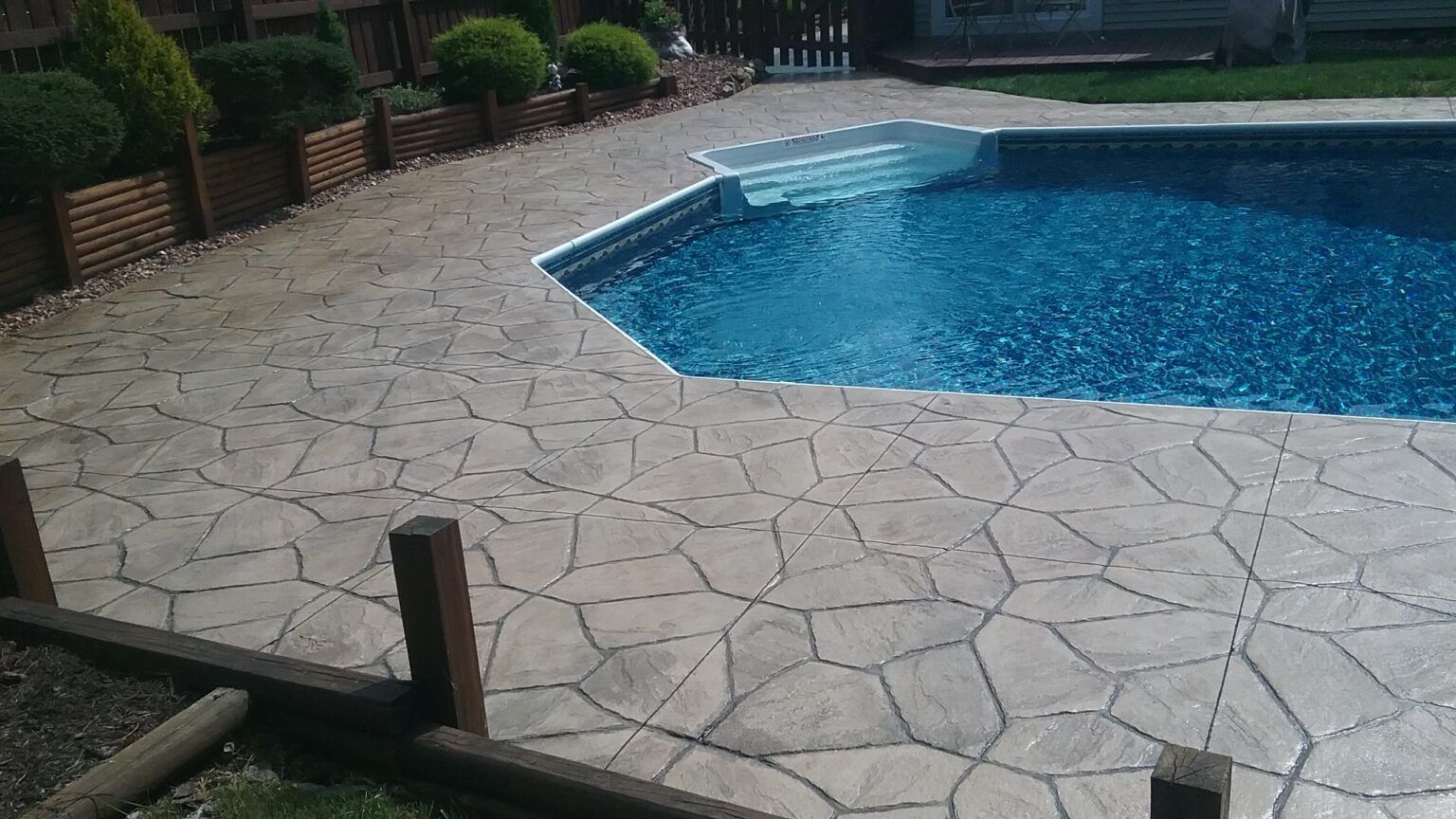 Luxury Flooring of Pool — Clinton, NY — CNY Custom Concrete & Masonry