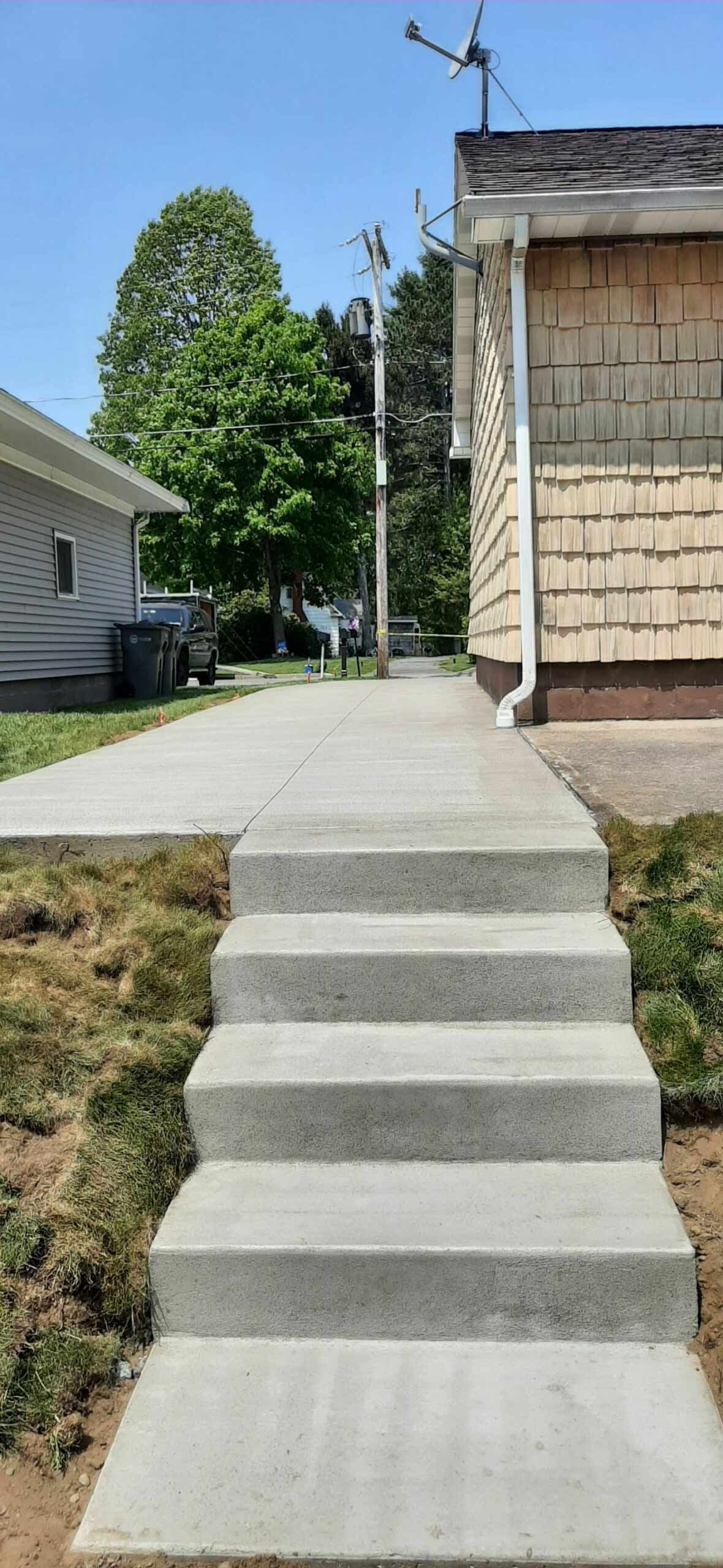 Repaired Concrete Stair — Clinton, NY — CNY Custom Concrete & Masonry