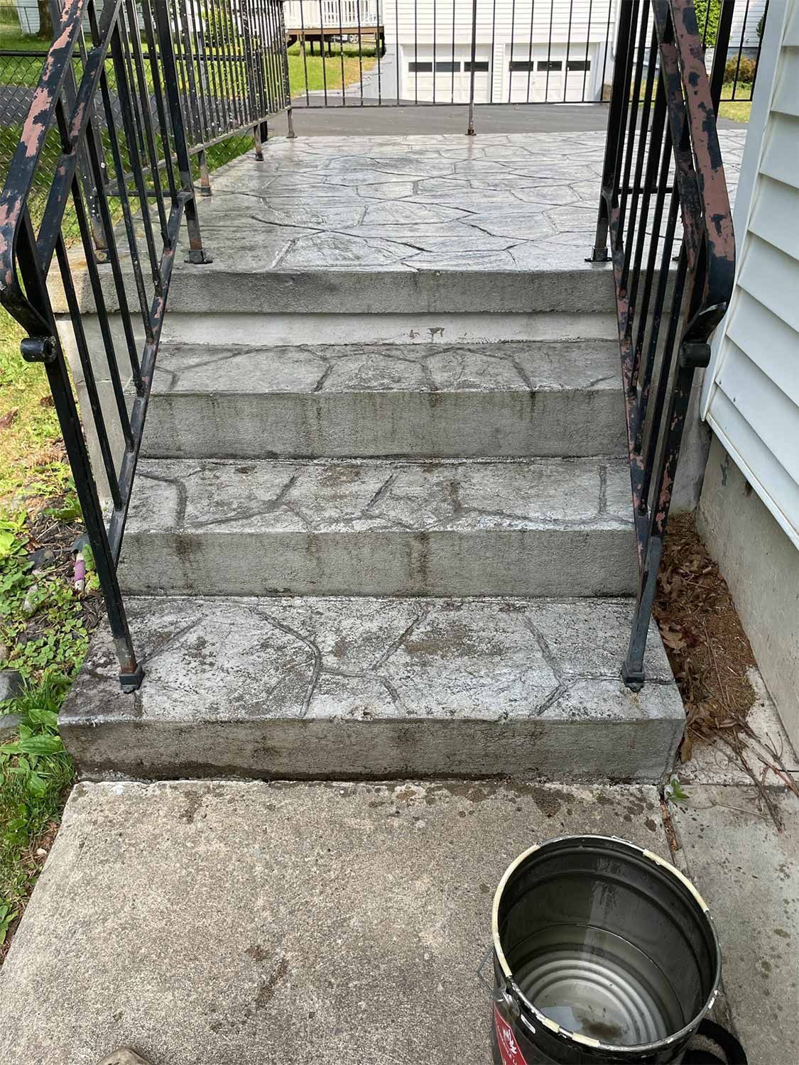 Elegant Concrete Stair — Clinton, NY — CNY Custom Concrete & Masonry