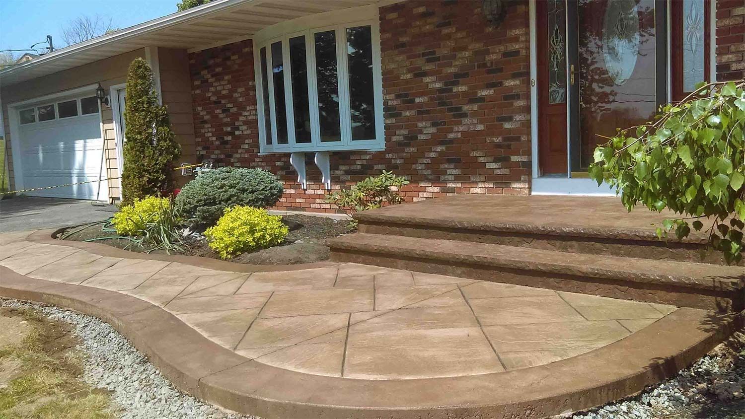 Walkway and Brick Wall — Clinton, NY — CNY Custom Concrete & Masonry