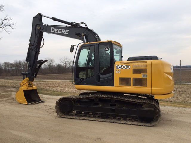 Dumpster being used at a job site for Kirk R Wainwright Construction Inc