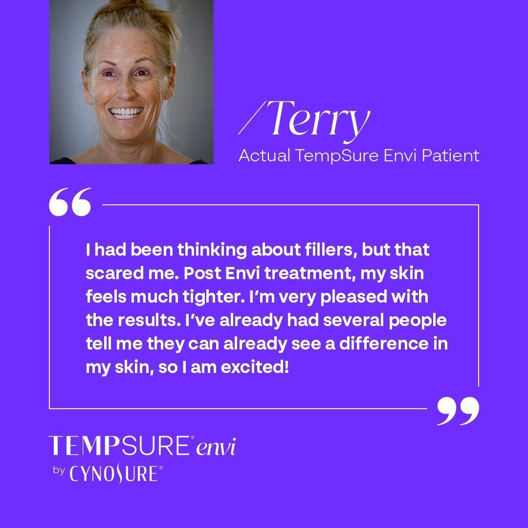 A picture of a woman with a quote from terry