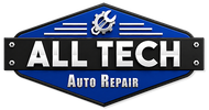 Blue and black “All Tech Repair” logo with a white gear icon above the text