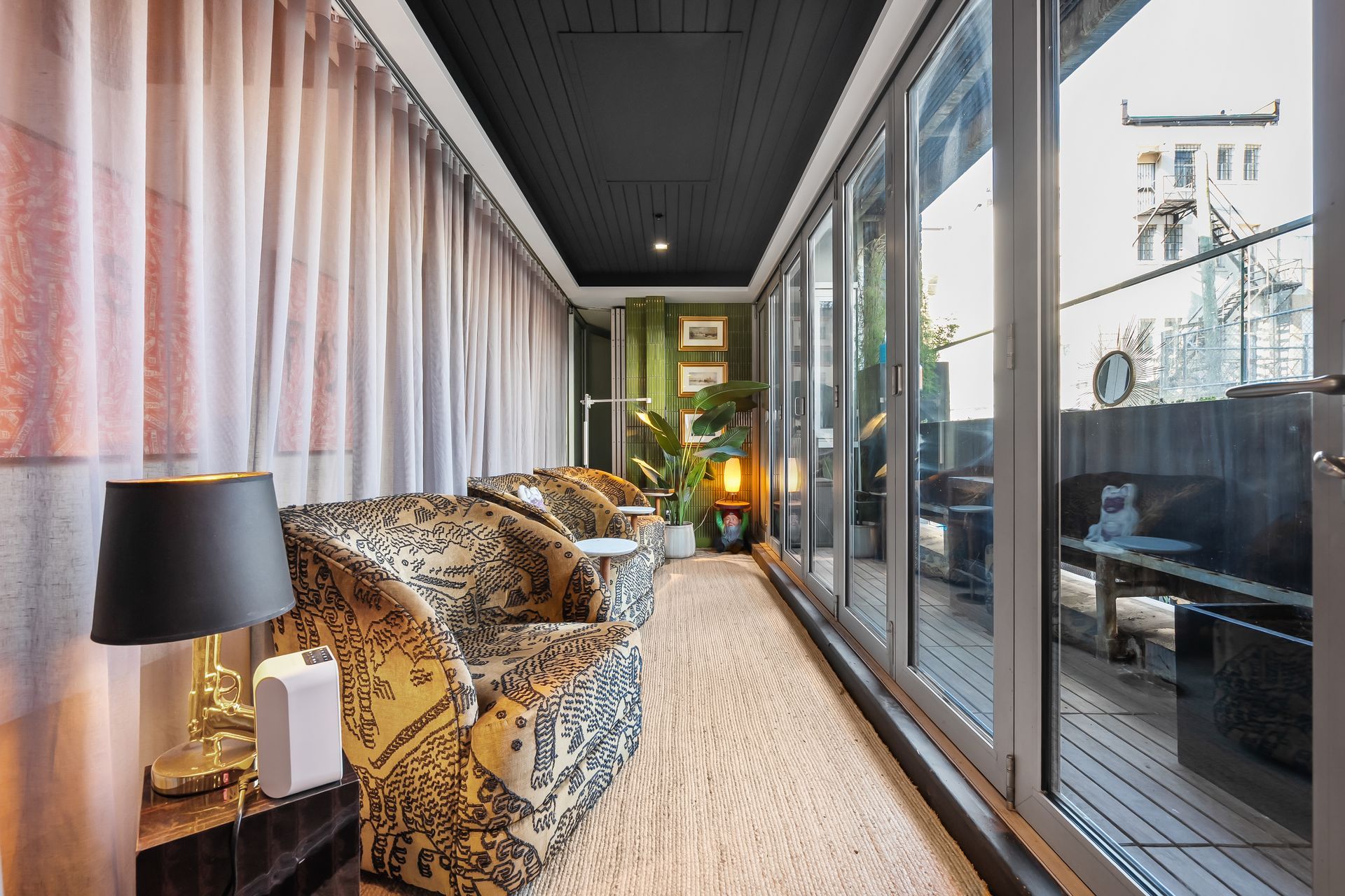 Warm interior of a managed property