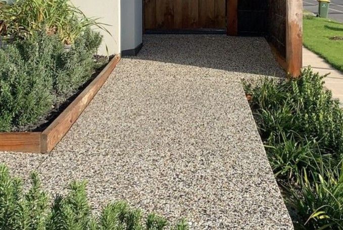 Newly Construct Exposed Aggregate — Reservoir, VIC — Metric Concreting