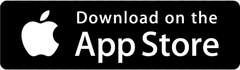 Apple App Store download badge on a black background with white Apple logo and text