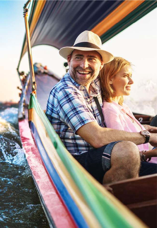 image of couple in boat