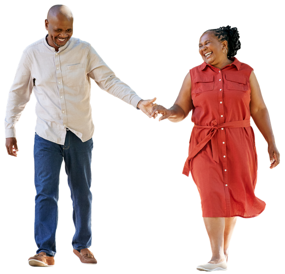 image of couple holding hands