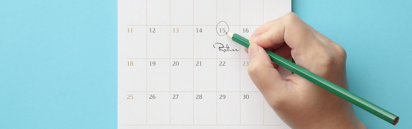 circling date on calendar