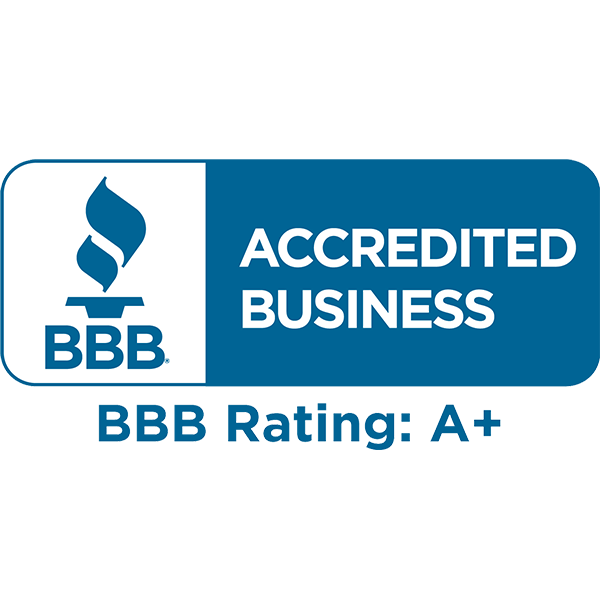 BBB Accredited Business, BBB Rating: A+ logo