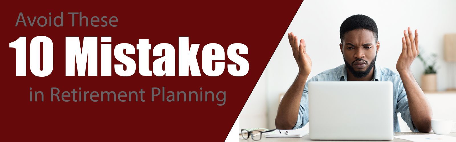 hero image of confused man making mistakes
