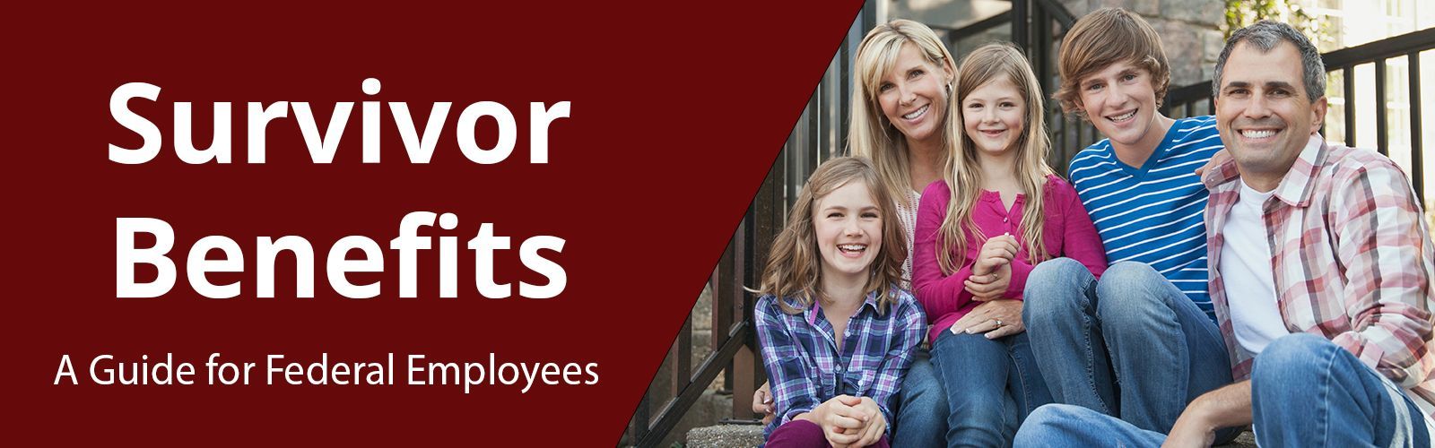 survivor benefits - a family sitting on a porch
