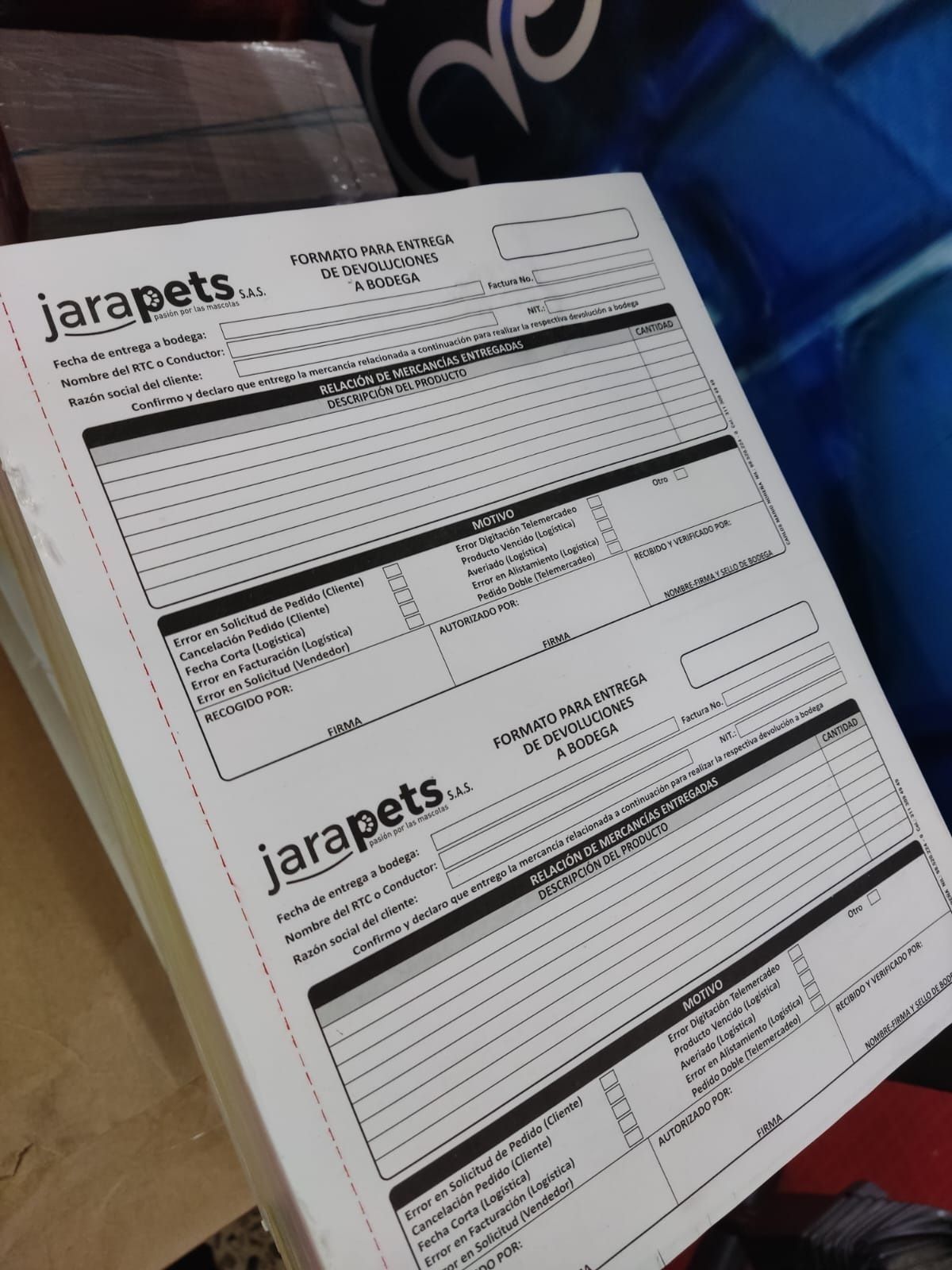 Dos figuras de JaraPets sobre una superficie azul, ligeramente superpuestas y en ángulo.
