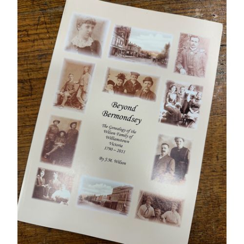Front cover of book - Beyond Bermondsey Family History