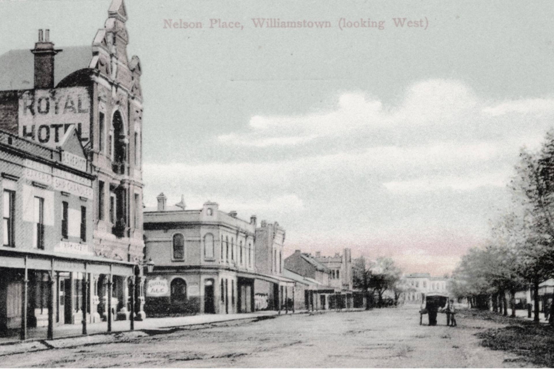 Nelson Place looking west