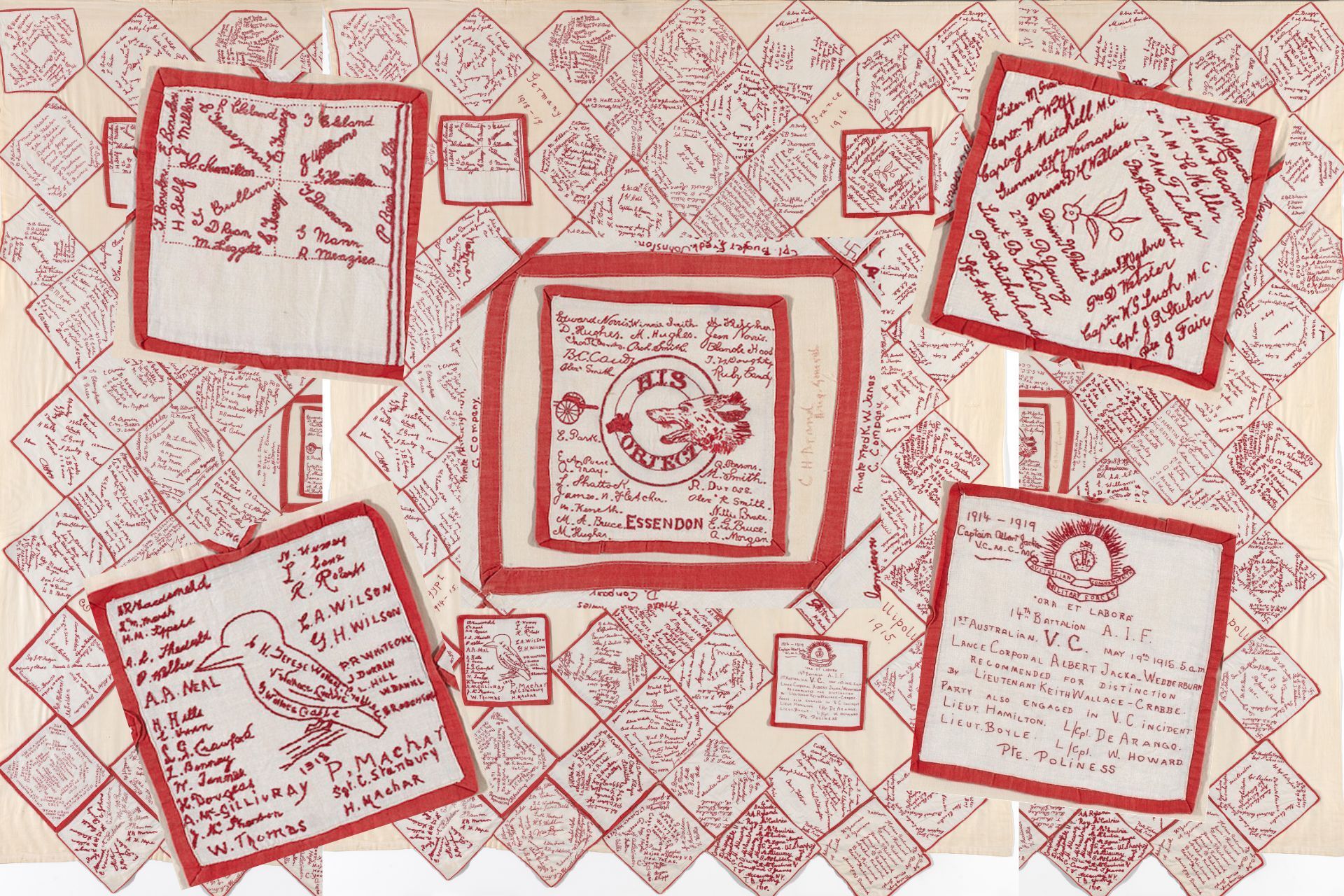 WWI Quilt detail