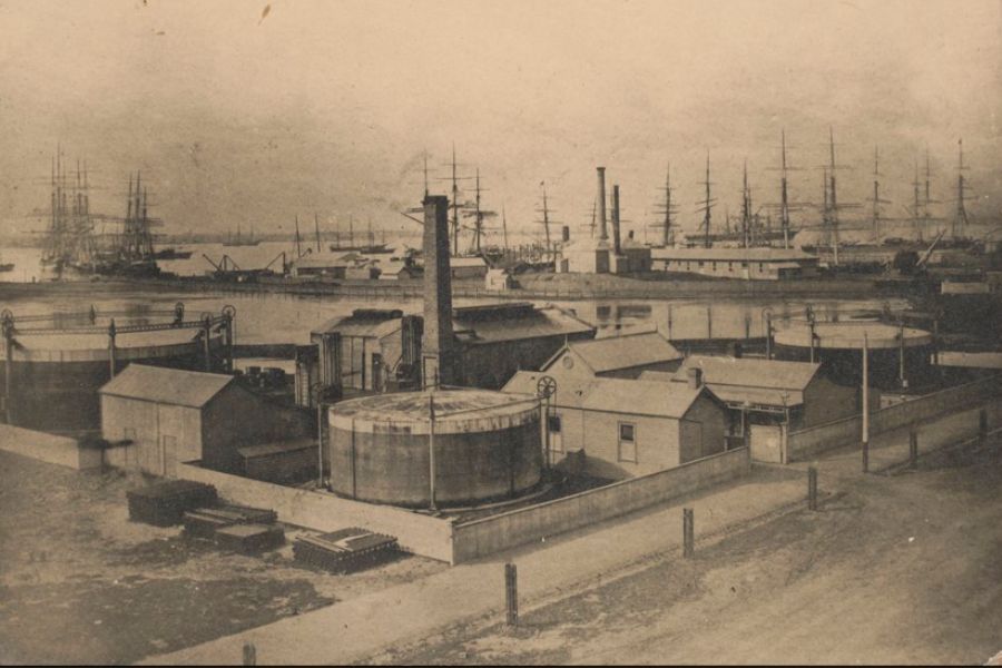 Williamstown Gas Works, Nelson Place, c1866