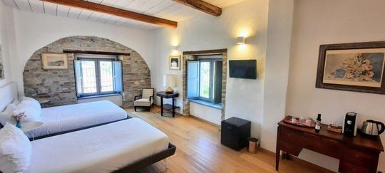Camera del b&b immerso nel verde