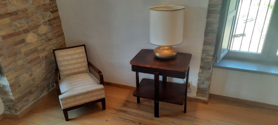 b&b room with armchair