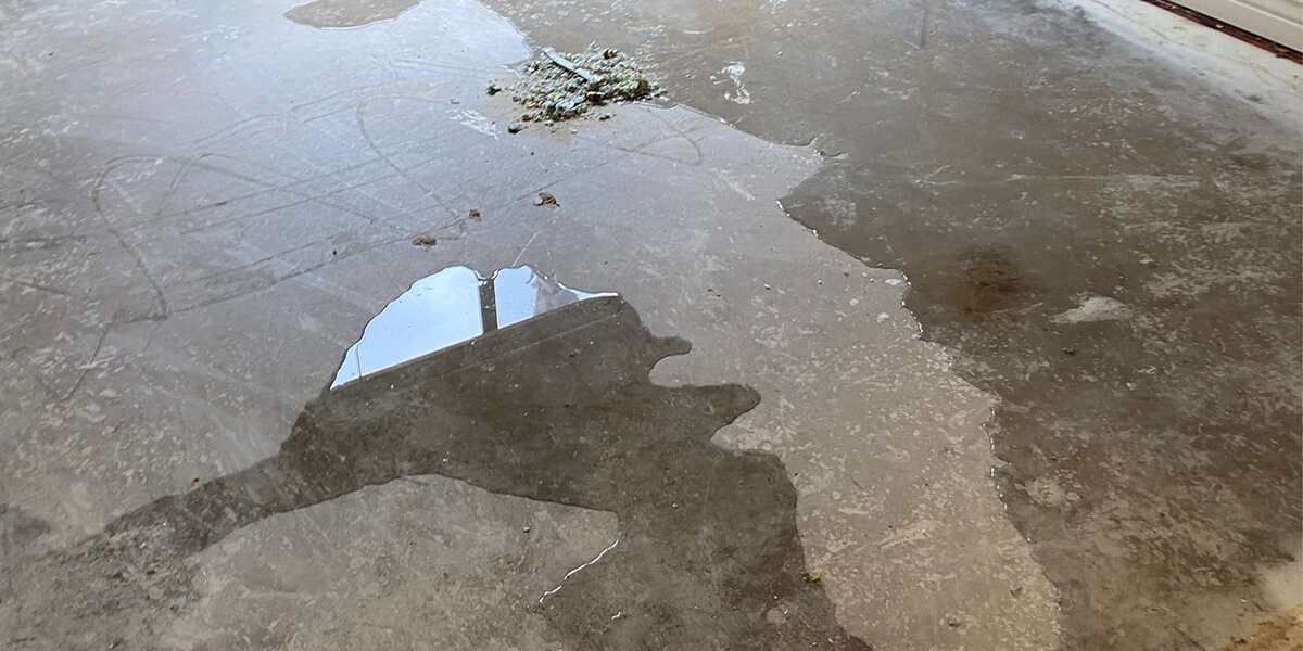 how to clean up backed up sewage