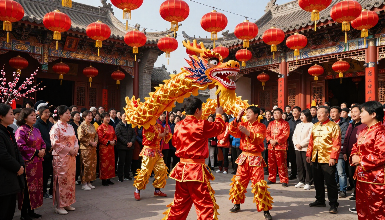 Traditional Chinese New Year celebration