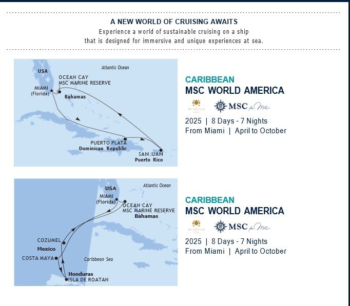 MSS World America Cruise from Miami