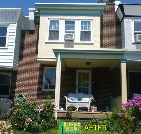 A house that has been painted by hopkins painting