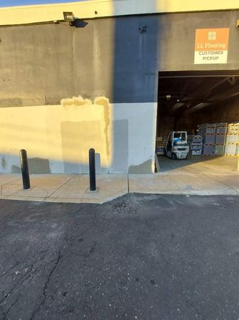 A warehouse with a sign that says customer privacy
