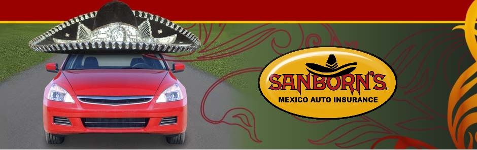 Sanborn’s_Mexico_Insurance A red car with a mariachi hat on top of it