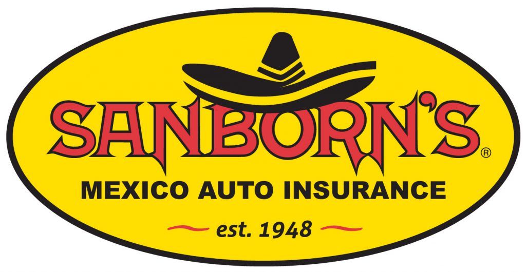The logo for sanborn 's mexico auto insurance has a sombrero on it.