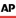 A blurry picture of the word ap on a white background.