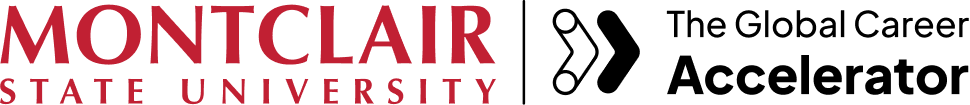 Montclair State University and The Global Career Accelerator logos
