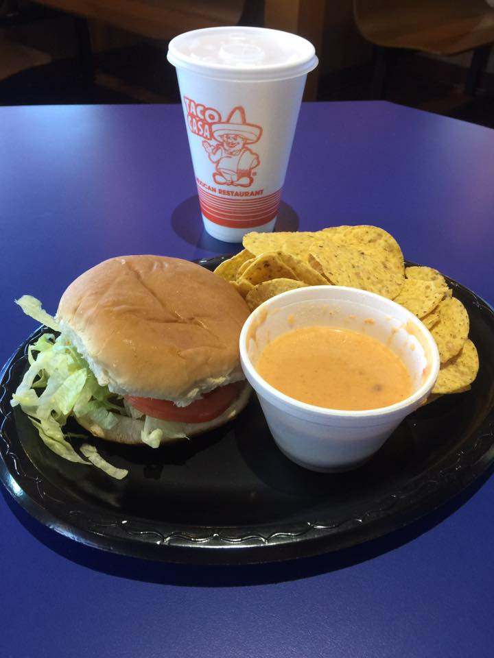 taco burger meal