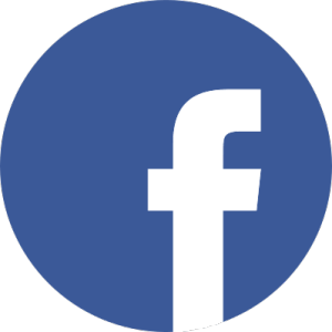 Facebook-Logo: weißes „f“ auf blauem Kreis