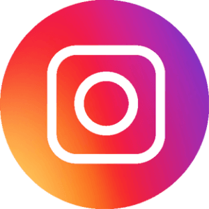 Instagram-Logo auf einem rosa-orange-violetten Farbverlaufshintergrund