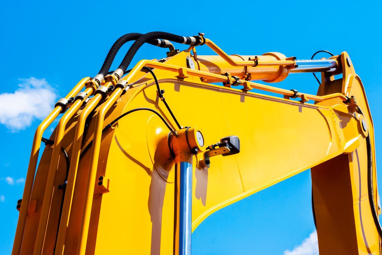 A Excavator Is Parked — Berkeley Vale Hydraulics in Fountaindale, NSW