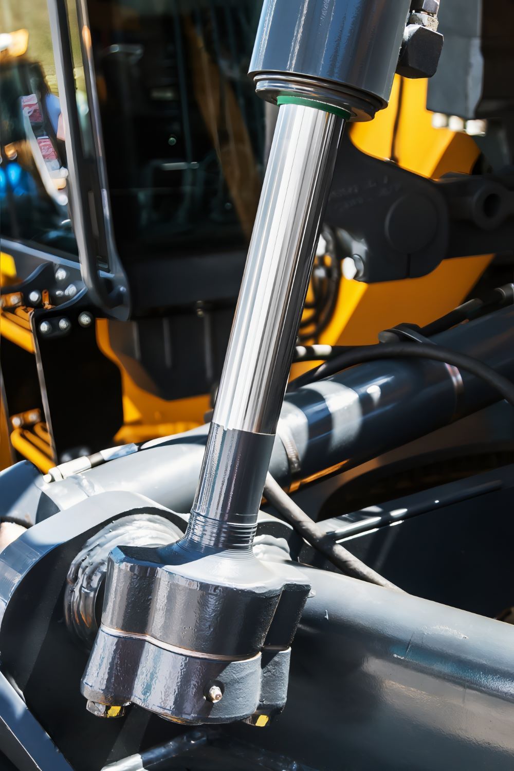 A Close up Of a Hydraulic Cylinder — Berkeley Vale Hydraulics in Fountaindale, NSW