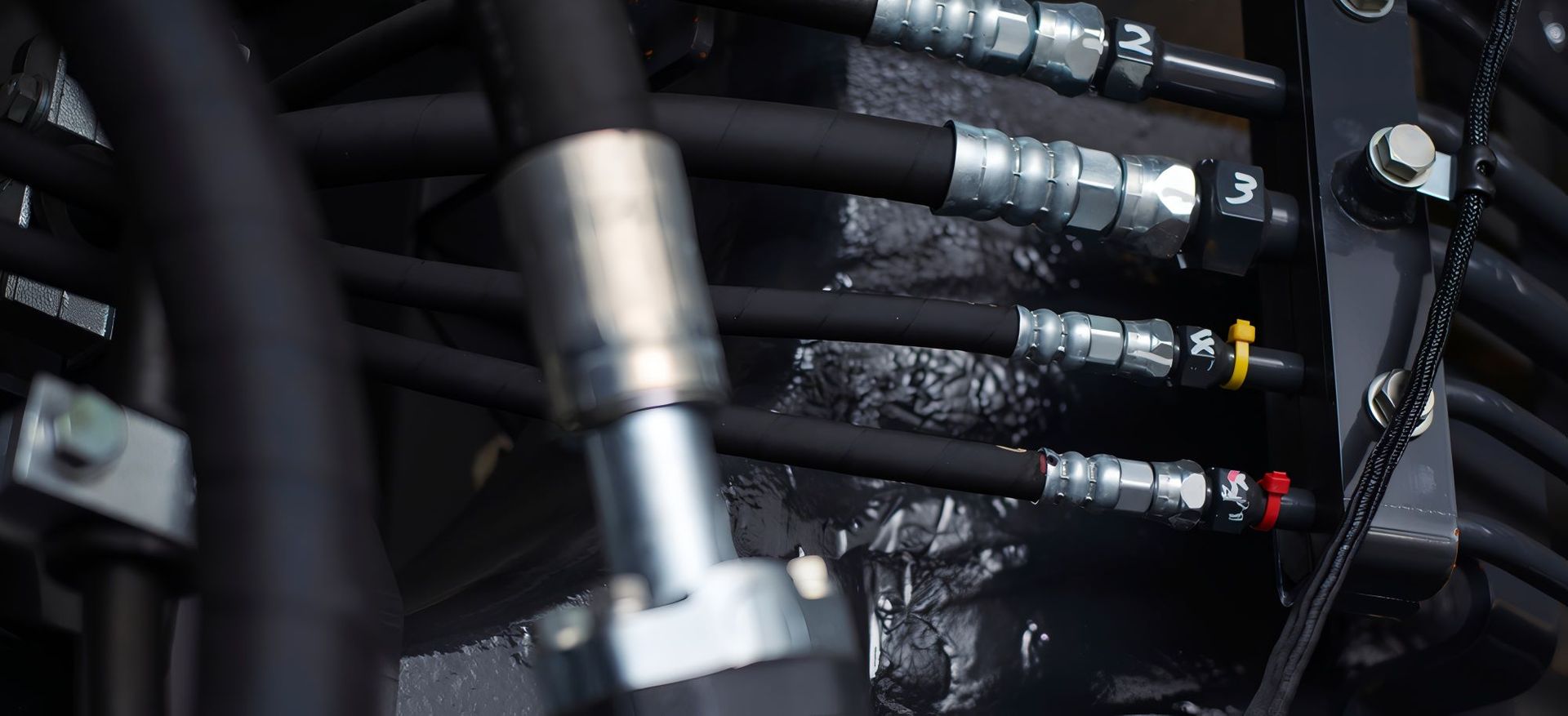 A Bunch of Hydraulic Hoses — Berkeley Vale Hydraulics in Gosford, NSW