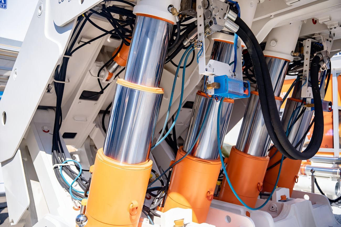 A Hydraulic Cylinders on A Machine — Berkeley Vale Hydraulics in Fountaindale, NSW