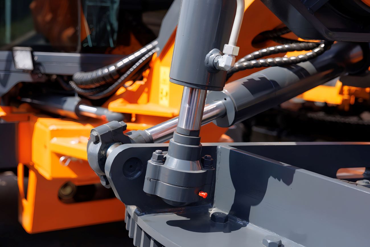 A Close up Of a Hydraulic Cylinder — Berkeley Vale Hydraulics in Fountaindale, NSW