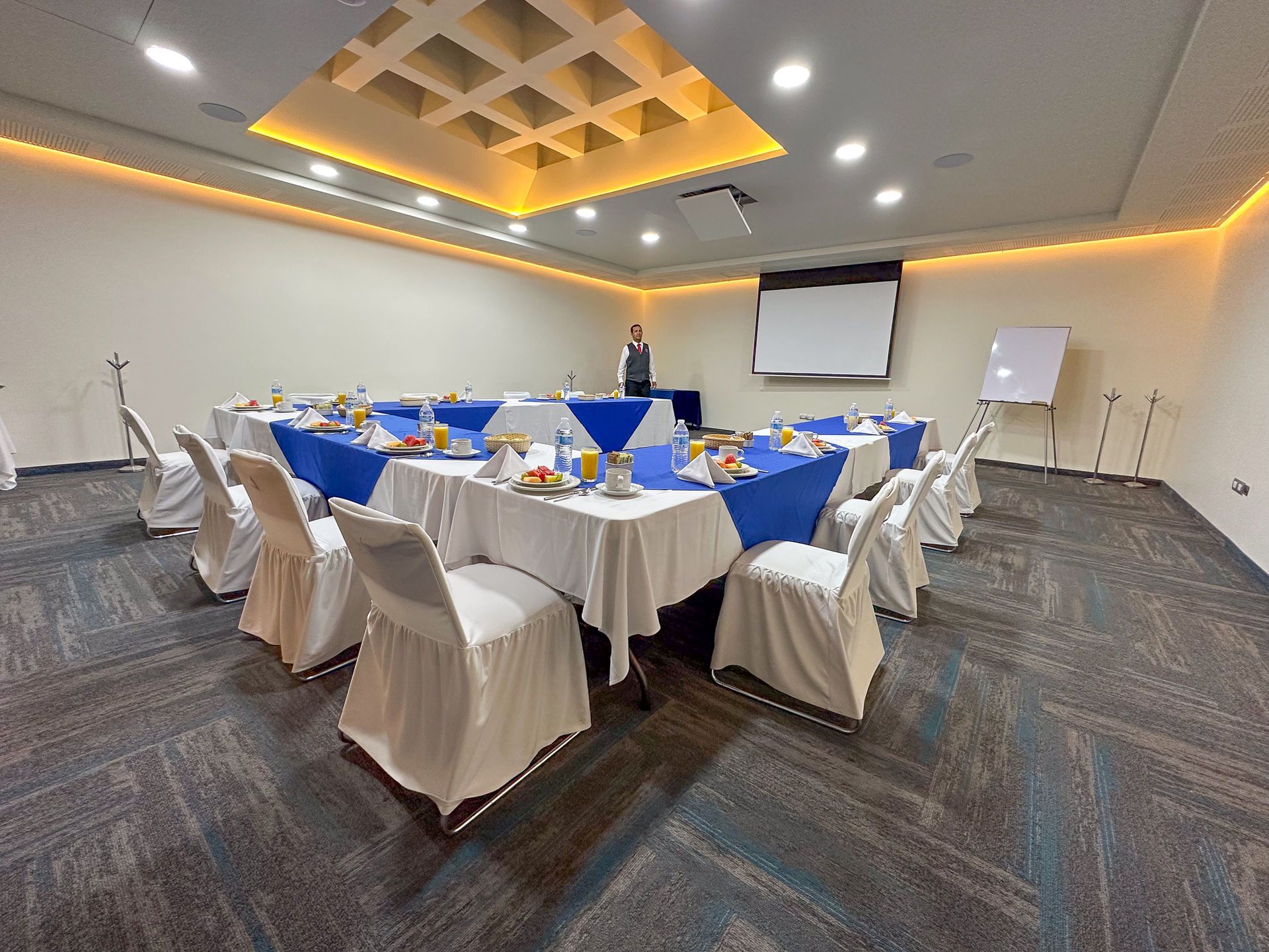 Una sala de conferencias