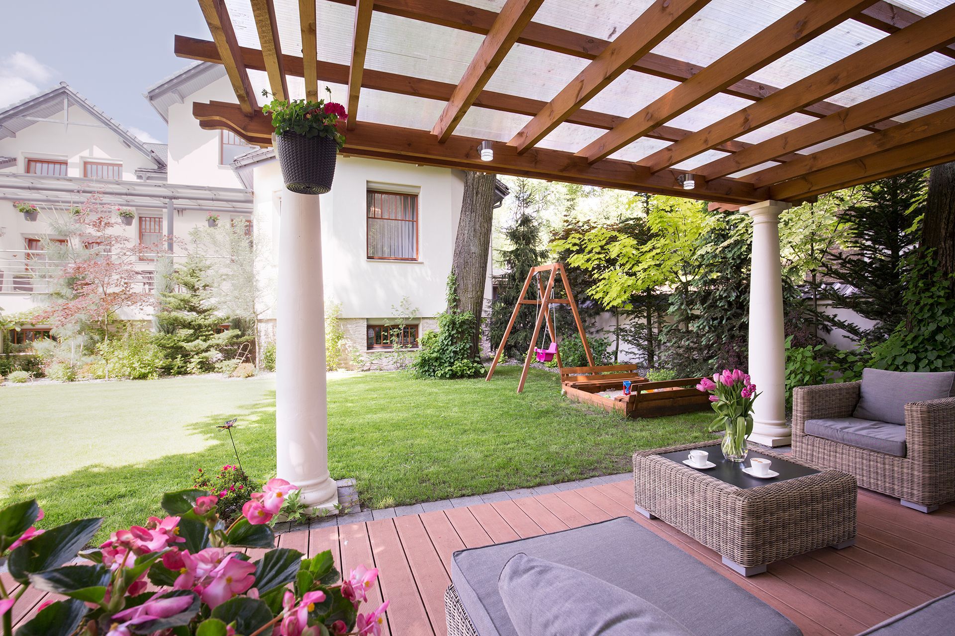 image romantic place relax garden