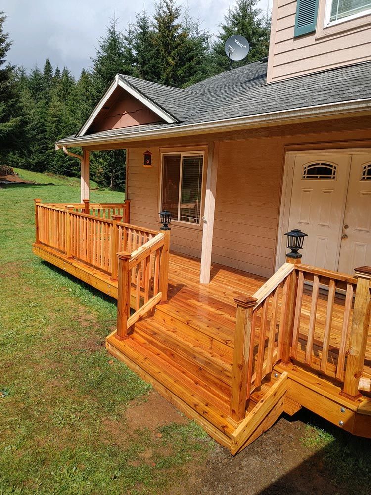 backyard deck residential