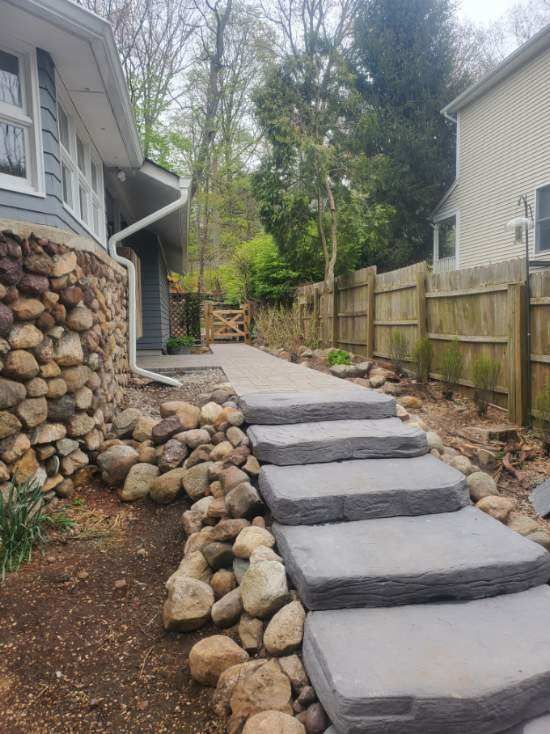 Backyard Steps — New City, NY — Josephs Concrete LLC