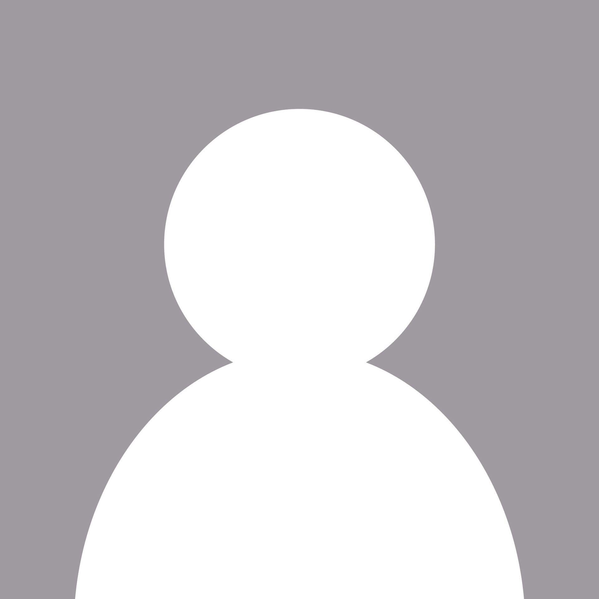 White silhouette of a person on a gray background.