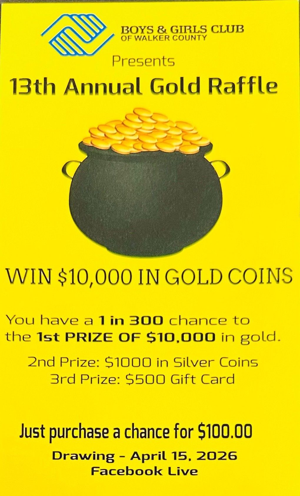 Gold Raffle Gold Raffle - BGCWC