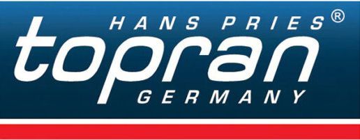 Un logotipo azul y blanco para Hans Pries Topran Alemania
