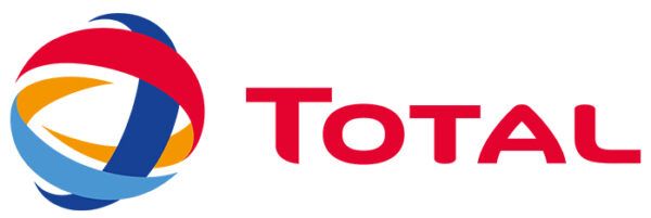 El logotipo total es rojo, azul y amarillo.