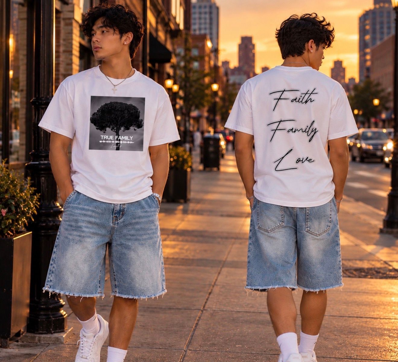 family white essential T-Shirt
