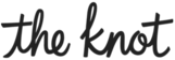 The word the knot is written in cursive on a white background.
